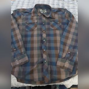 NSS plaid shirt‎ size XL